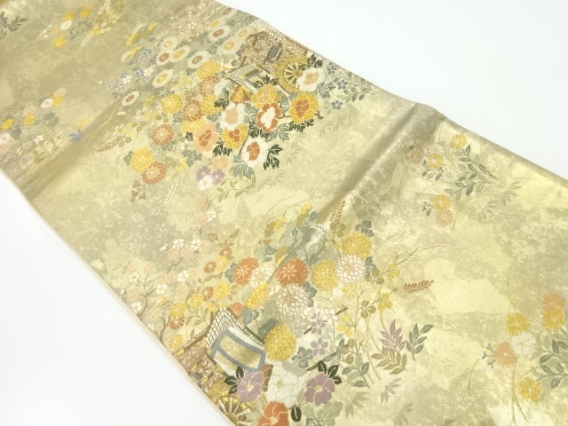 JAPANESE FUKURO OBI / WOVEN CARRIAGE